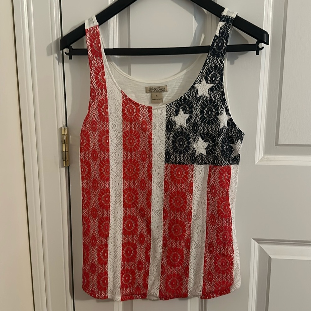 Lucky Brand- American Flag tank